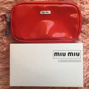 Miu Miu Red Pouch